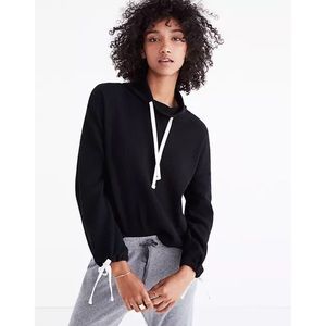 Madewell Miles Funnelneck Tie-Sleeve Sweatshirt